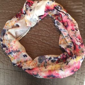Floral neck or head scarf